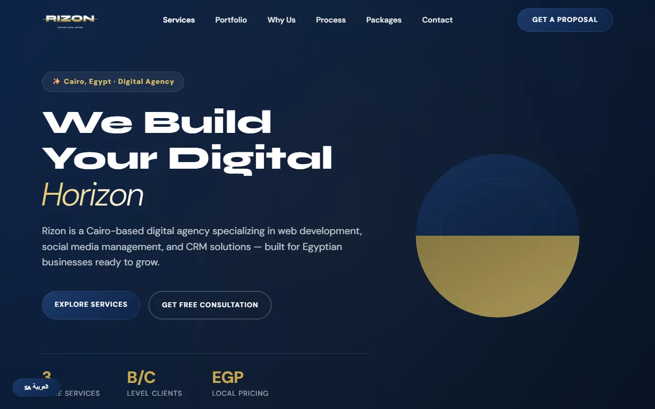 Rizon Agency website